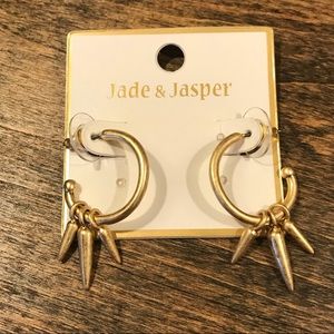 Gold Hoops with spikes❤️